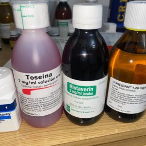 Toseina (Raspberry) Histaverin (Mint) Codeisan (Lemon)